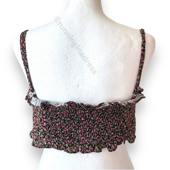 NWOT Picnic Bandeau Bra In Black Floral Combo Size Small - Picture 6 of 7